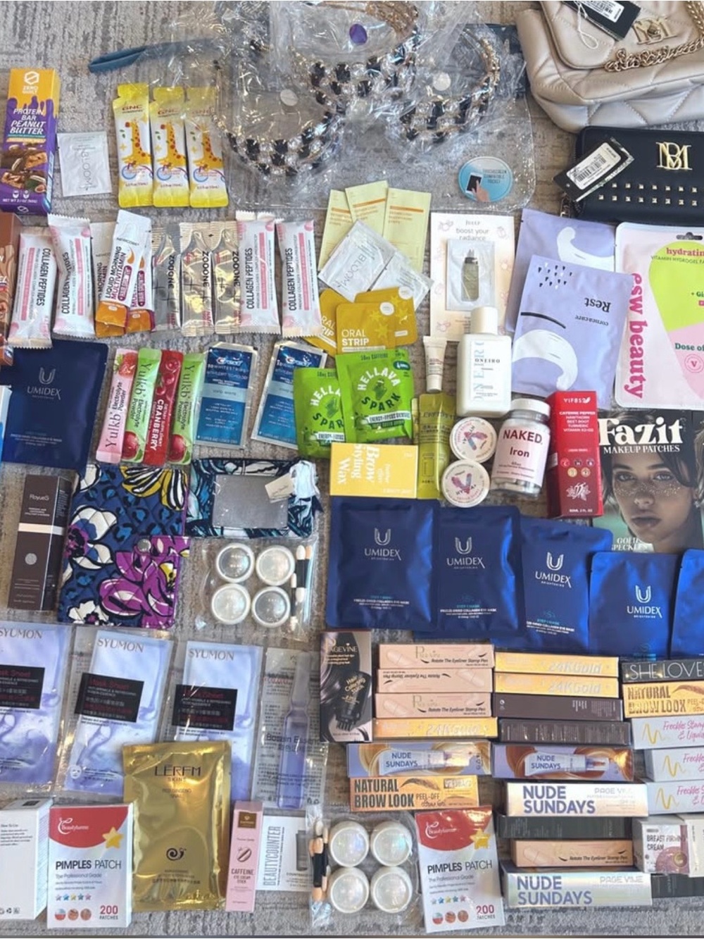 Skincare Sample Assortment Pack - Blue Sachets Included